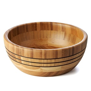 Ensemble de quatre saladiers en bois de taille personnalisée Bol à soupe fait main de qualité supérieure Bol de service en bois de luxe élégant et classique - Product Image 5
