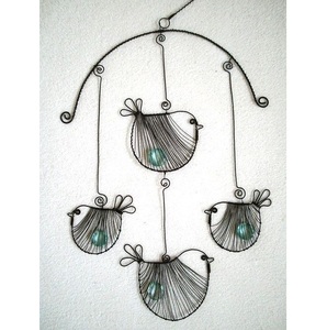 Adorno Navideño Vintage Hecho a Mano de Hierro Forjado de Alta Calidad con Acabado Negro Antiguo para Decoración Navideña del Árbol de Navidad - Product Image 1