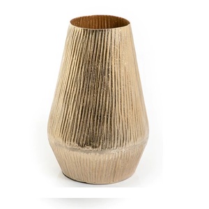 Home Garden Tabletop Flower Vases Unique Style <b>Dinner</b> Tabletop Decorative Gold Plated Metal Flower Pots Vessels Hot <b>Sale</b> - Product Image 6