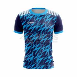 เสื้อฟุตบอลเนื้อผ้าโพลีเอสเตอร์เนื้อผ้า100% ออกแบบได้ตามต้องการสำหรับ2023 - Product Image 5