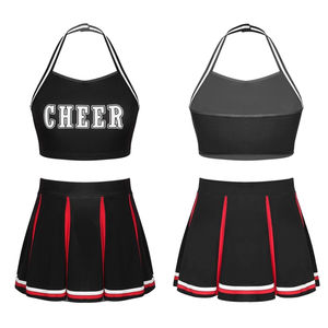 Cheer-leading Uniform Customized Spandex New Design Wholesale Cheer Uniforms Kids Adult Short Sleeve Girls <b>Cheerleader</b> Uniforms - Product Image 4