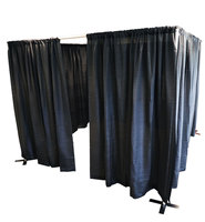 Tuyau et draperie Portable Dressing 10x10ft Vestiaire Magasin de vêtements Temporaire Mobile Protection de la vie privée Dressing