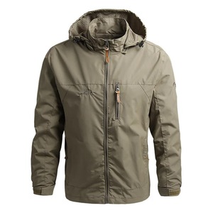 Nuevas chaquetas cortavientos con capucha de invierno para hombre, venta al por mayor, chaqueta impermeable para lluvia con cremallera, fabricante OEM, chaqueta Softshell impermeable - Product Image 3