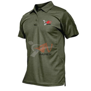 T-shirt de haute qualité avec impression personnalisée du logo pour hommes pull polo pour hommes chemise de golf flexible en matériau personnalisé pour hommes - Product Image 1
