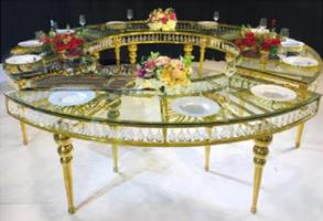 Luckygoods CZ210511-33 <span class=keywords><strong>Tavolo</strong></span> <span class=keywords><strong>Rotondo</strong></span> <span class=keywords><strong>Barocco</strong></span>, Tavolino da Caffè Dorato, <span class=keywords><strong>Tavolo</strong></span> per Matrimoni, Arredamento per Hotel, Fornitura Diretta dalla Fabbrica - Product Image 6