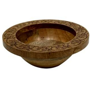 Finition moderne bols de service bol à soupe en bois de haute qualité résine époxy et os de corne avec décor à la maison décor en matériaux naturels - Product Image 1