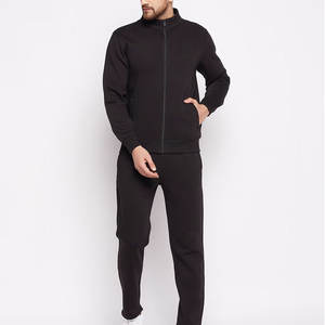 Conjunto Deportivo de Invierno para Hombre con Capucha, Chaqueta con Cremallera Completa y Pantalones, 100% Algodón, Ropa Deportiva Gruesa - Product Image 1