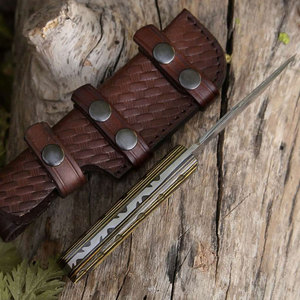 Professional Damascus Steel Tracker <b>Knife</b> Full Tang Outdoor Camping Bushcraft Utility <b>Knife</b> Handmade Craftsmanship - Product Image 6