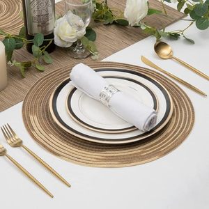 Manteles individuales con cuentas de yute de diseño americano hechos a mano para mesa de comedor/almohadilla para bodas, y reuniones familiares Navidad/fiestas - Product Image 3
