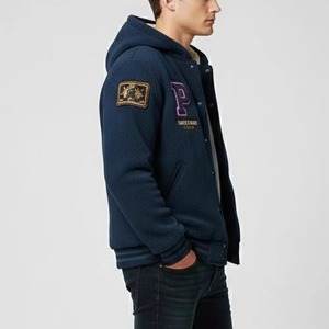 Chaqueta con Capucha de Forro Polar Casual de Alta Calidad para Hombre al por Mayor, Logotipo Bordado Personalizado, ODM OEM Personalizado - Product Image 5