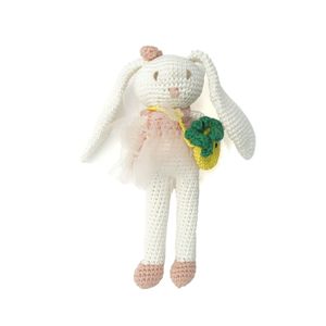 Felpa de conejito superventas con vestido de ballet rosa y bandolera, juguete seguro, suave y duradero para niños pequeños y uso decorativo - Product Image 5