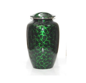 Adorable Urna Funeraria de Aluminio Verde Estilo Americano para Adultos con Diseño Personalizable y Capacidad de 220 Pulgadas Cúbicas para Cenizas - Product Image 1