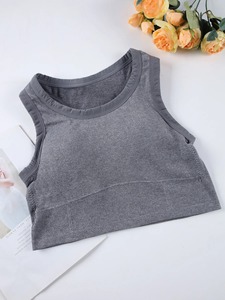 1/2ชิ้นเสื้อแขนกุดเอวลอยสำหรับผู้หญิงสปอร์ตชุดชั้นในยางยืดด้านหลังสวยพร้อมแผ่นยางยืดยกทรงสตรีสไตล์เกาหลี - Product Image 3