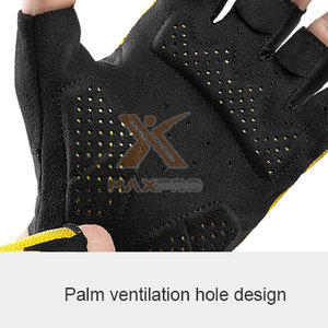 Gants de cyclisme demi-doigts antidérapants et légers, avec sangle de poignet réglable, qualité supérieure, unisexe, vente chaude, fabrication usine - Product Image 3