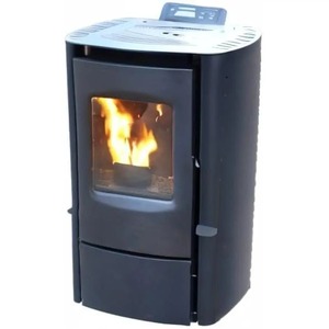 Estufa de Leña y Pellets de Doble Combustible, Independiente, Moderna, para Interiores, Ahorro de Energía, Portátil, 30KW, con Control Inteligente - Product Image 4