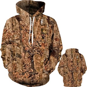 Sudadera con Capucha de Camuflaje Estampada por Sublimación, Informal, Holgada, para Hombre, Transpirable, de Forro Polar, Antiestática, Ignífuga, Anti-UV, Ropa de Calle para Otoño - Product Image 3