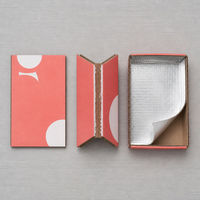 Boîte à pizza doublée de papier aluminium avec contrôle qualité pour emballage alimentaire, boîte à emporter personnalisée imprimée en gros