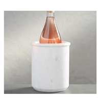 Seau à glace en marbre attrayant pour la maison et le jardin, refroidisseur à vin en marbre/seau à glace/refroidisseur à vin, fournisseur en gros
