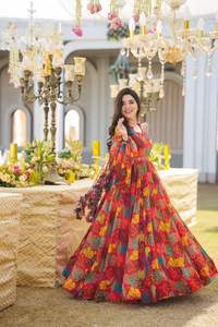 ชุดเดรสผ้าโปร่งสไตล์อินเดียชุดเดรสยาวถึงพื้นลายทางระบายอากาศได้ดีชุดเดรสลำลองลำดับมากสำหรับฤดูใบไม้ร่วง - Product Image 6