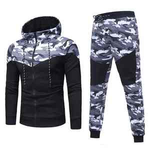 Haute qualité hiver hommes transfert de chaleur imprimé survêtement séchage rapide respirant personnalisé 100% coton formation - Product Image 4