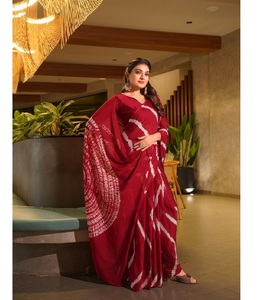 Saree de Chinon puro indio clásico con borde de diseñador y Pallu Ideal para eventos culturales de fiesta y funciones tradicionales - Product Image 6