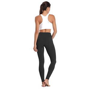 Conjunto de Leggings de Yoga para Mujer, Cintura Media, Sin Costuras, Transpirables, Elásticos en Cuatro Direcciones, Spandex/Poliéster, Ropa Deportiva - Product Image 2