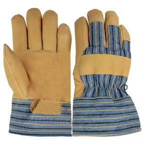 Gants de soudage en cuir anti-chaleur Gants de sécurité en cuir fendu Gants à usage industriel pour le cyclisme Sports de plein air - Product Image 6