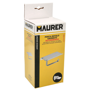 Portarotolo da bagno Maurer con mensola per cellulare, autoadesivo / con viti. Colore Acciaio Inossidabile - Product Image 5