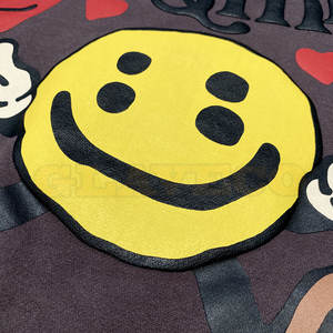 Sudaderas con capucha con estampado de soplo para hombre más vendidas de alta calidad con patrón sólido técnicas de teñido liso de moda de invierno - Product Image 5