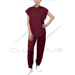 Ensembles de blouses médicales unisexes en polyester respirant tissé extensible – Vente en gros - Product Image 4