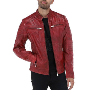 Blouson en cuir pour homme, couleur personnalisée, 100 % cuir, blouson homme en vente, 2026, bonne qualité, style urbain, blousons en cuir pour homme - Product Image 5