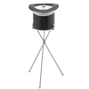 Refroidisseur de vin de haute qualité seau à vin en fonte d'aluminium pour Bar Restaurant métal aluminium luxe vin Champagne refroidisseur support - Product Image 6