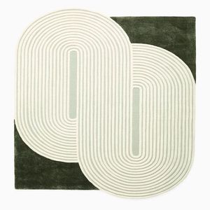 Alfombra de lana con mechones a mano de diseño moderno personalizado de alta calidad, alfombra con sala de estar a mano al por mayor para mechones, textiles indios H/L - Product Image 1