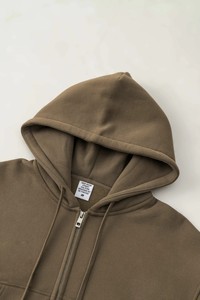 Haut court à capuche à manches longues pour femme, de haute qualité, anti-boulochage, respirant, 100 % coton, style streetwear, hiver - Product Image 3
