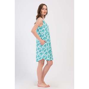 KADIN P.SUPREM GENIS ASKILI ETEGI OVAL CEPLI TUNIK - มิ้นท์ - มิ้นท์ - Product Image 3