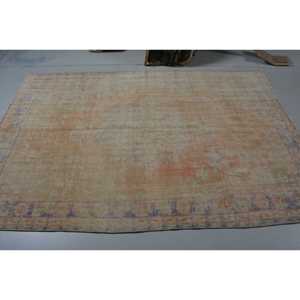 Alfombra vintage de 5.2x7.6 pies, alfombra turca, alfombra con diseño de plantas y árboles marrones - Product Image 3