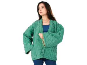 Chaqueta de invierno para mujer, ropa de mujer, chaqueta India hecha a mano, abrigo sólido acolchado de algodón, abrigos acolchados Vintage con 2 bolsillos delanteros - Product Image 3