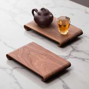 ถาดไม้วอลนัทแบบพรีเมี่ยมถาดสี่เหลี่ยมสำหรับตกแต่งชุดน้ำชาเครื่องประดับเทียนหรูหราตั้งโต๊ะหรือตกแต่งบ้าน - Product Image 5