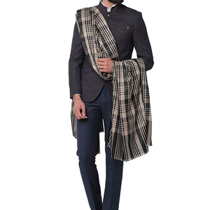 Wholesale Modern Unisex Men's Winter <b>Shawl</b> Excellent Stylish Custom Chiffon Embroidery Logo Check Print Design <b>Shawls</b> - Product Image 2