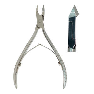 Pinza profesional de acero inoxidable para uñas con mango de resorte Pinza para cutículas de piel muerta para uñas de los pies y cuidado de uñas - Product Image 6