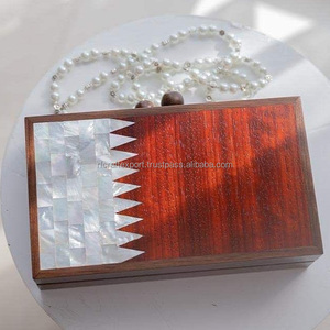 Classic Ladies Mother of <b>Pearl</b> Inlay Wooden <b>Clutch</b> Bag Wooden <b>Clutch</b> Bag Handmade Wooden <b>Clutch</b> Evening Bag - Product Image 4