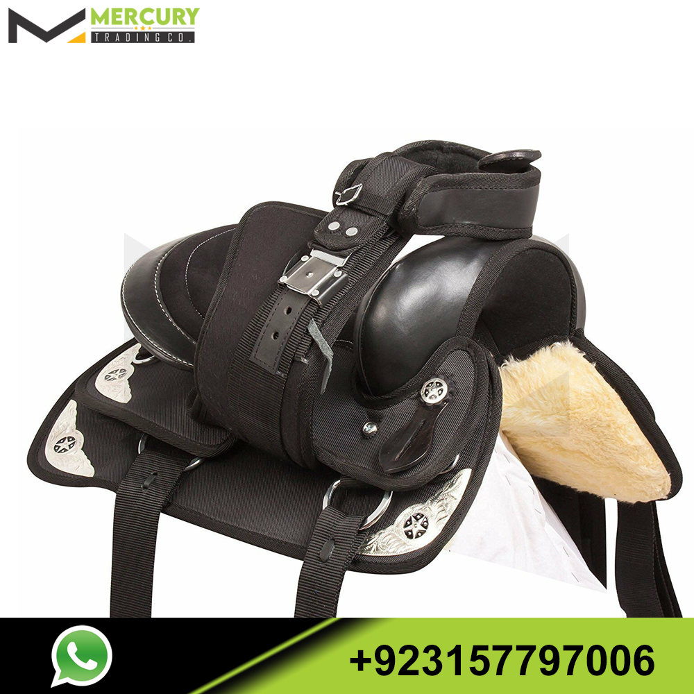 Selle De Course Baril Synthétique Western - Taille 15 Pouces