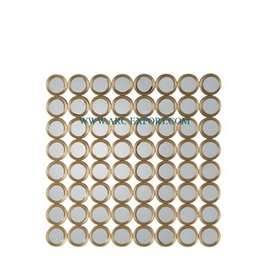 Feuille Design Plaqué Or Fabriqué À La Main Unique Miroir Mural Nouvelle Arrivée Forme et Taille Personnalisées Top Vente Miroir Décoratif Mural - Product Image 5