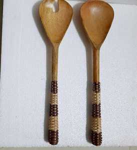 ช้อนไม้มีด้ามยาวช้อนตักสลัดผลไม้ช้อนตักชาสุดสร้างสรรค์ - Product Image 6