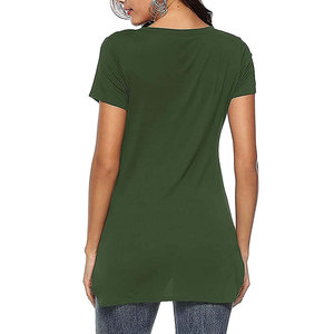 Camiseta de algodón de talla XL para mujer, secado rápido y transpirable, estilo informal, estampado de logotipo personalizado, ropa de calle de moda de verano de alta calidad - Product Image 3