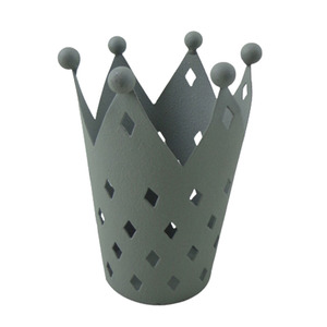 Iron Round Votive with Grey Stone Usable for <b>Decorative</b> Candle Holders Mason <b>Jar</b> Votive Rustic Votive Vintage <b>Decorative</b> Votive - Product Image 2