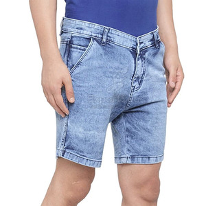 Shorts en jean décontractés à la mode Usage quotidien Shorts en jean bleus élégants pour hommes pour les activités de plein air - Product Image 1