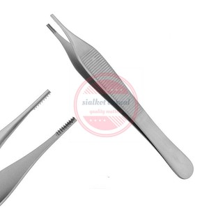 คีมผ่าเนื้อเยื่อ Adson สีน้ำตาลเครื่องมือผ่าตัดสเตนเลสสตีล - Product Image 3