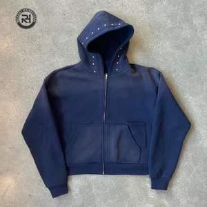 Moda Vintage Acid Wash Hoodie 100% algodón personalizado Oversized Streetwear Hoodie para hombres mujeres a granel al por mayor - Product Image 2