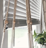 100% fait à la main en macramé Boho meubles pour animaux de compagnie personnalisé chat hamac lit suspendu en macramé cintre élégant bohème chat lit
